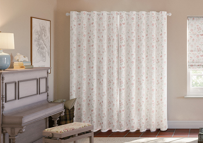 Floral Whimsy, Blush - Made to Measure Curtains - Image 7